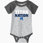 Tacoma Community College Titans <span class="pdp-name-mascot">Tacoma Community College Titans</span> Rabbit Skins Infant Baseball Fine Jersey Onesie Front Thumbnail