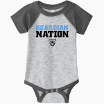 Cornerstone Lutheran Guardians <span class="pdp-name-mascot">Cornerstone Lutheran Guardians</span> Rabbit Skins Infant Baseball Fine Jersey Onesie Front Thumbnail