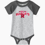 RUSTON HIGH SCHOOL BEARCATS Rabbit Skins Infant Baseball Fine Jersey Onesie Front Thumbnail