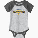 FREDERICK HIGH SCHOOL GOLDEN EAGLES <span class="pdp-name-mascot">FREDERICK GOLDEN EAGLES</span> Rabbit Skins Infant Baseball Fine Jersey Onesie Front Thumbnail