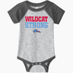 Eastmont Wildcats Rabbit Skins Infant Baseball Fine Jersey Onesie Front Thumbnail