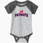 Marion Patriots Rabbit Skins Infant Baseball Fine Jersey Onesie Front Thumbnail