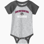 EDMOND MEMORIAL HIGH SCHOOL BULLDOGS <span class="pdp-name-mascot">EDMOND MEMORIAL BULLDOGS</span> Rabbit Skins Infant Baseball Fine Jersey Onesie Front Thumbnail