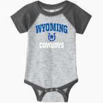 Wyoming Cowboys Cowboys <span class="pdp-name-mascot">Wyoming Cowboys</span> Rabbit Skins Infant Baseball Fine Jersey Onesie Front Thumbnail
