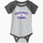 Maple Street School Moose <span class="pdp-name-mascot">Maple Street School Moose</span> Rabbit Skins Infant Baseball Fine Jersey Onesie Front Thumbnail