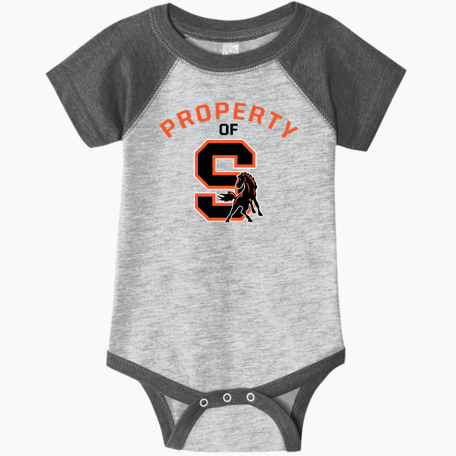 Schuylerville Horses Rabbit Skins Infant Baseball Fine Jersey Onesie