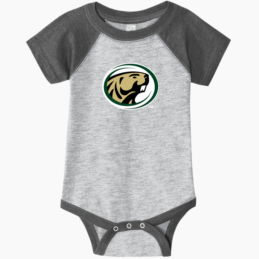 Bemidji State Athletics <span class="pdp-name-mascot">Bemidji State Beavers</span> Rabbit Skins Infant Baseball Fine Jersey Onesie