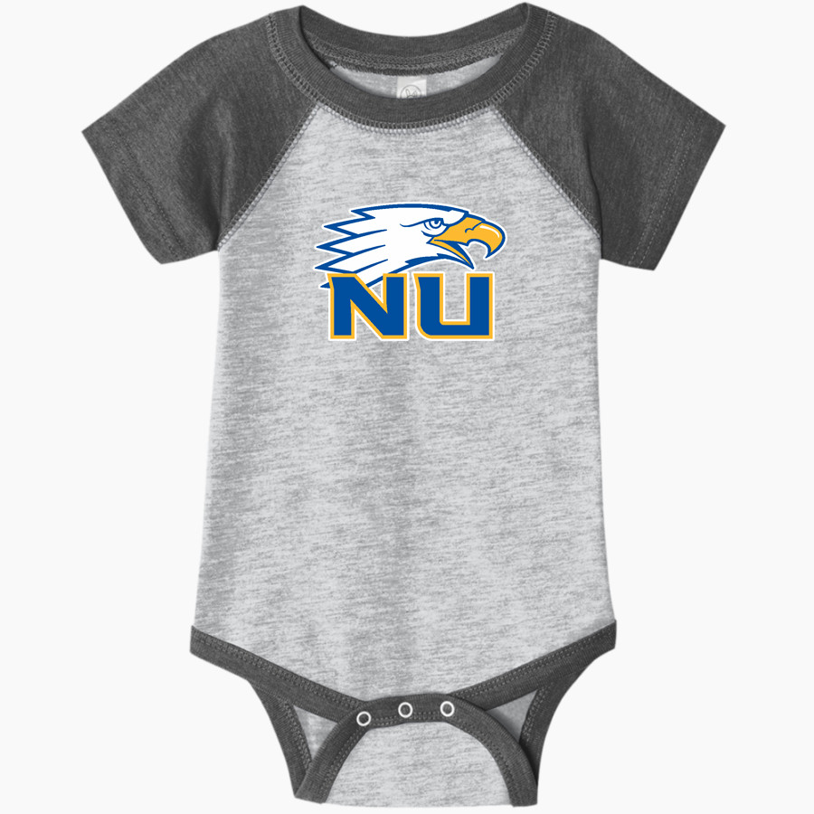 Northwest University Eagles Online Store <span class="pdp-name-mascot">Northwest Eagles</span> Rabbit Skins Infant Baseball Fine Jersey Onesie