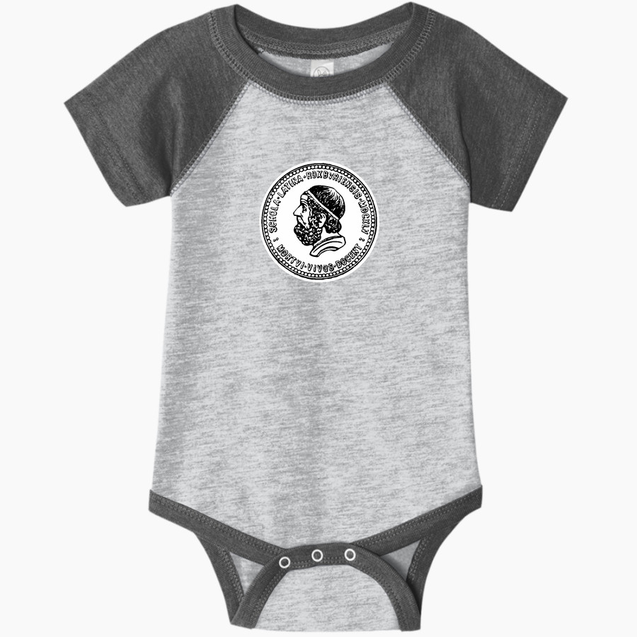 Roxbury Latin <span class="pdp-name-mascot">Roxbury Latin Foxes</span> Rabbit Skins Infant Baseball Fine Jersey Onesie
