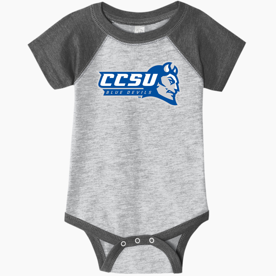 CCSU Blue Devils Rabbit Skins Infant Baseball Fine Jersey Onesie