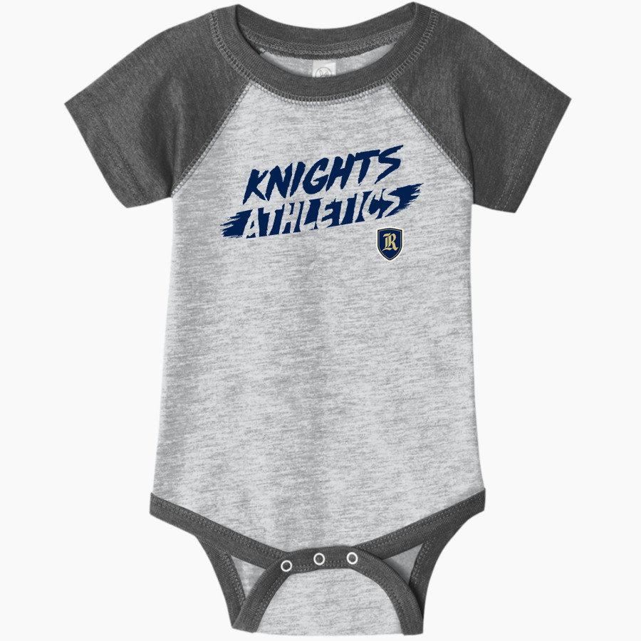 Regents School of Austin The Official Store of the Knights Rabbit Skins Infant Baseball Fine Jersey Onesie