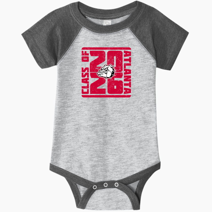 ATLANTA HIGH SCHOOL BULLDOGS <span class="pdp-name-mascot">ATLANTA BULLDOGS</span> Rabbit Skins Infant Baseball Fine Jersey Onesie