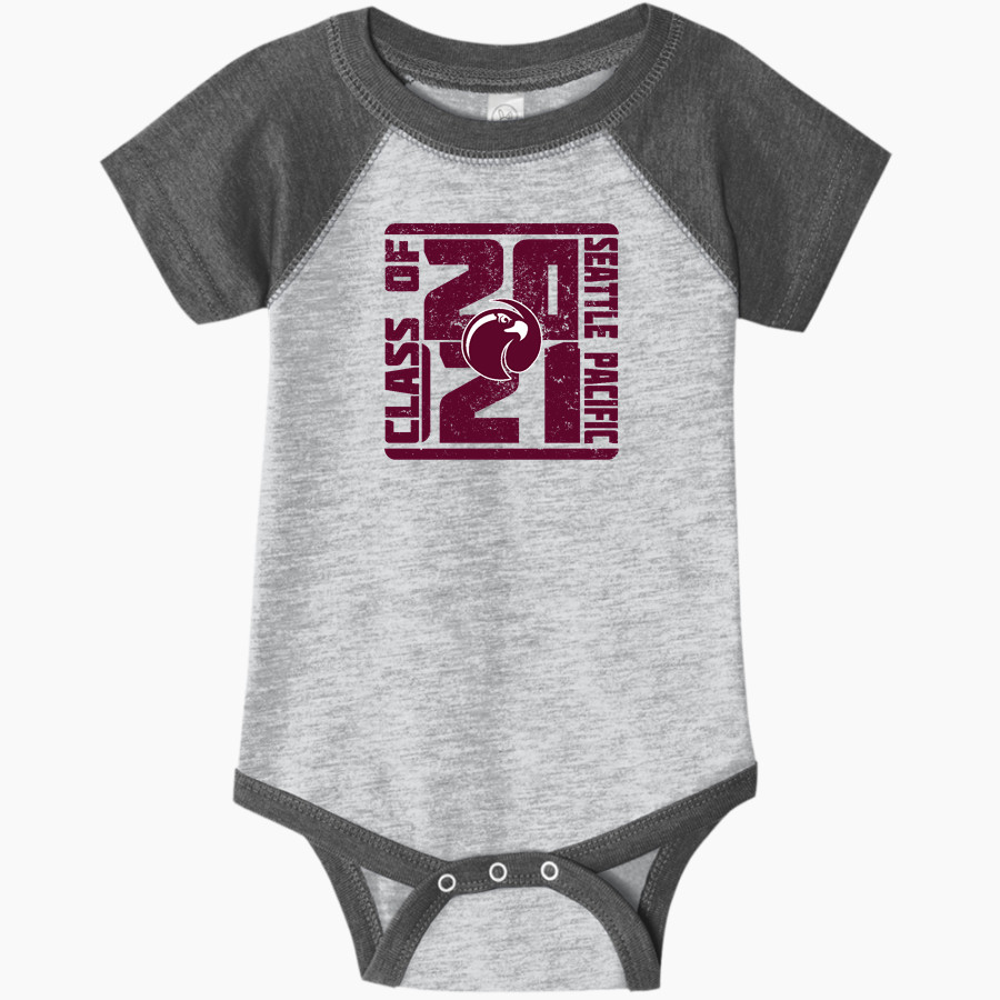 Seattle Pacific Falcons <span class="pdp-name-mascot">Seattle Pacific Falcons</span> Rabbit Skins Infant Baseball Fine Jersey Onesie