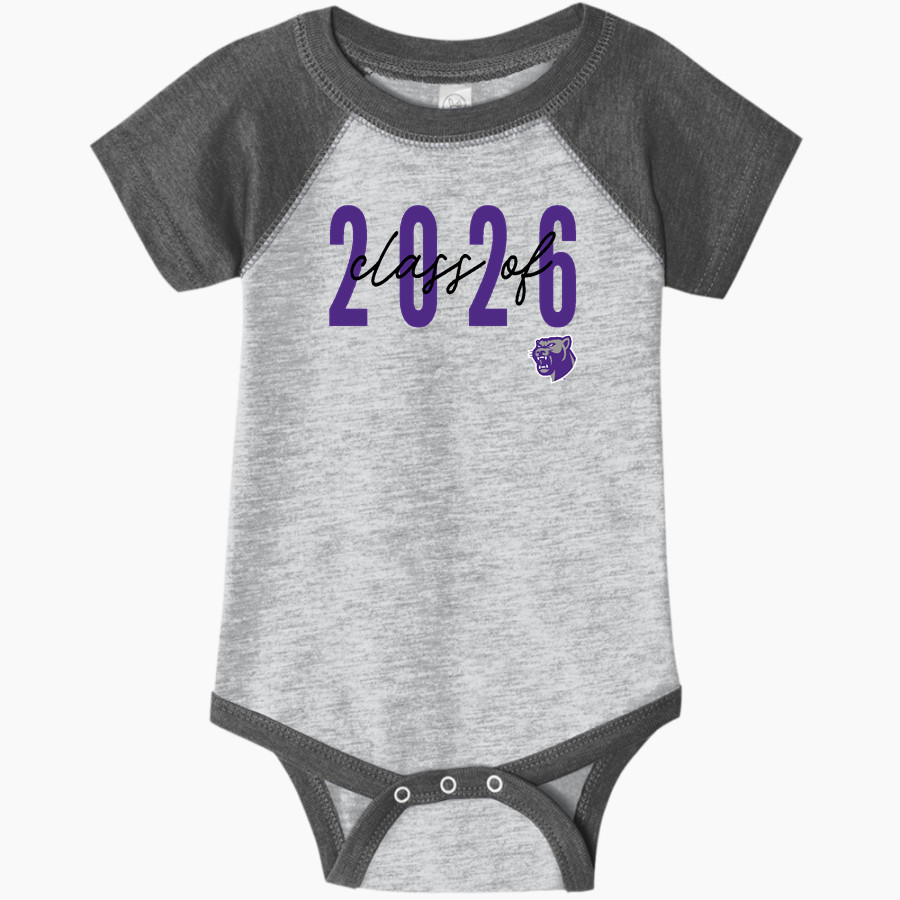 Walsenburg JR SR High School PANTHERS Rabbit Skins Infant Baseball Fine Jersey Onesie