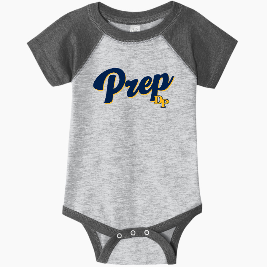Devon Prep <span class="pdp-name-mascot">Devon Tide</span> Rabbit Skins Infant Baseball Fine Jersey Onesie