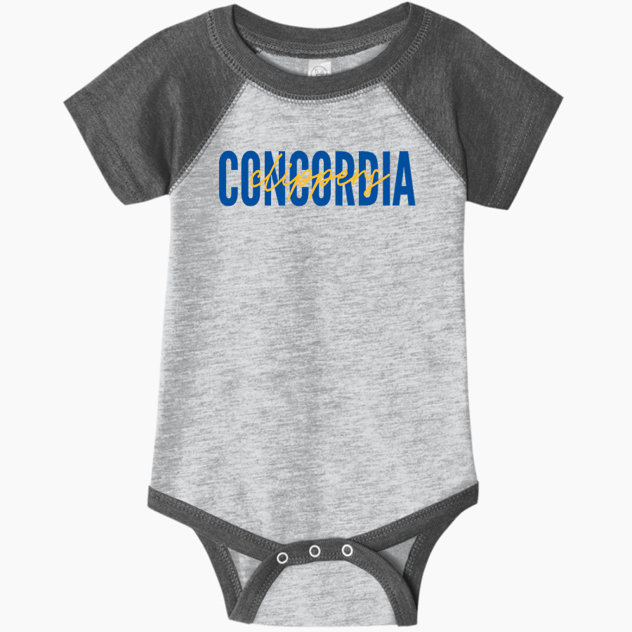Concordia Clippers Rabbit Skins Infant Baseball Fine Jersey Onesie