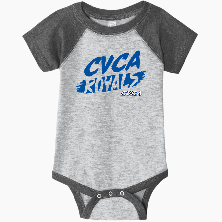CVCA Royals The Online Store <span class="pdp-name-mascot">CVCA Royals</span> Rabbit Skins Infant Baseball Fine Jersey Onesie