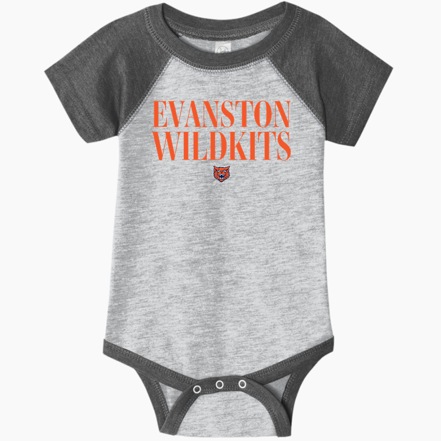 Evanston Wildkits Rabbit Skins Infant Baseball Fine Jersey Onesie