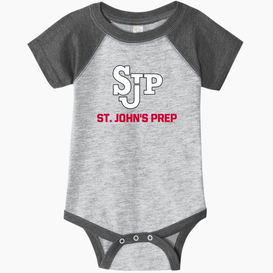 St. John's Prep Red Storm <span class="pdp-name-mascot">St. John's Red Storm</span> Rabbit Skins Infant Baseball Fine Jersey Onesie