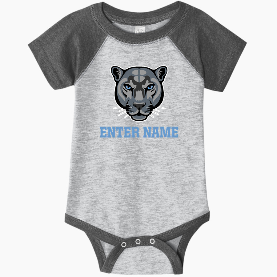 Pearson Panthers <span class="pdp-name-mascot">Pearson School Panthers</span> Rabbit Skins Infant Baseball Fine Jersey Onesie