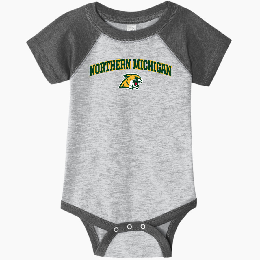 Northern Michigan Wildcats <span class="pdp-name-mascot">Northern Michigan Wildcats</span> Rabbit Skins Infant Baseball Fine Jersey Onesie