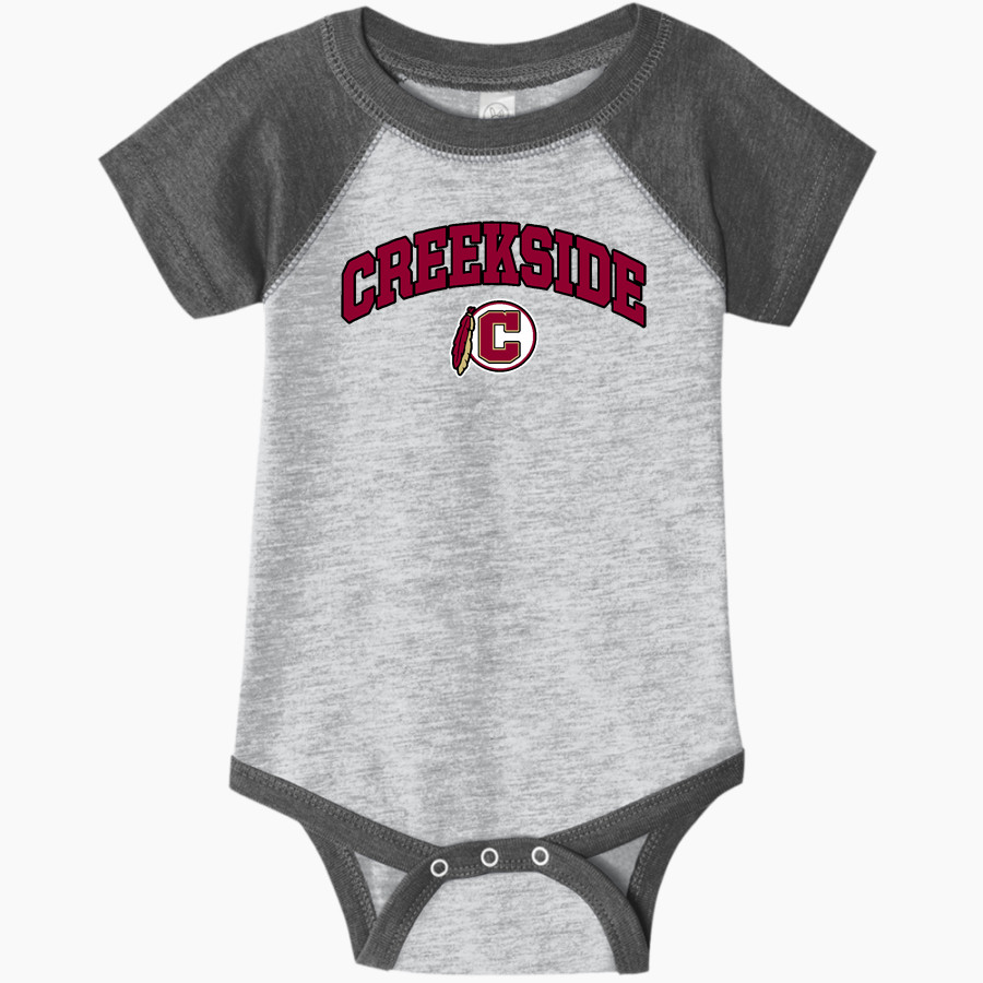 Creekside Seminoles <span class="pdp-name-mascot">Creekside Seminoles</span> Rabbit Skins Infant Baseball Fine Jersey Onesie