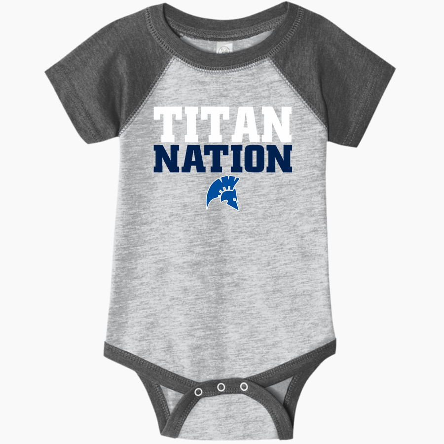 Tacoma Community College Titans <span class="pdp-name-mascot">Tacoma Community College Titans</span> Rabbit Skins Infant Baseball Fine Jersey Onesie