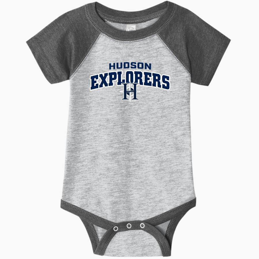 Hudson Explorers <span class="pdp-name-mascot">Hudson Explorers</span> Rabbit Skins Infant Baseball Fine Jersey Onesie