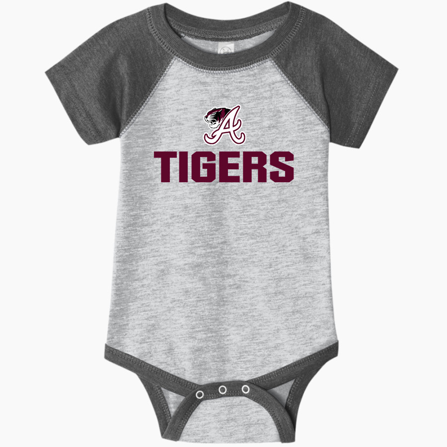 ARP HIGH SCHOOL TIGERS <span class="pdp-name-mascot">ARP TIGERS</span> Rabbit Skins Infant Baseball Fine Jersey Onesie