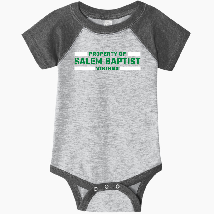 Salem Baptist Vikings Rabbit Skins Infant Baseball Fine Jersey Onesie