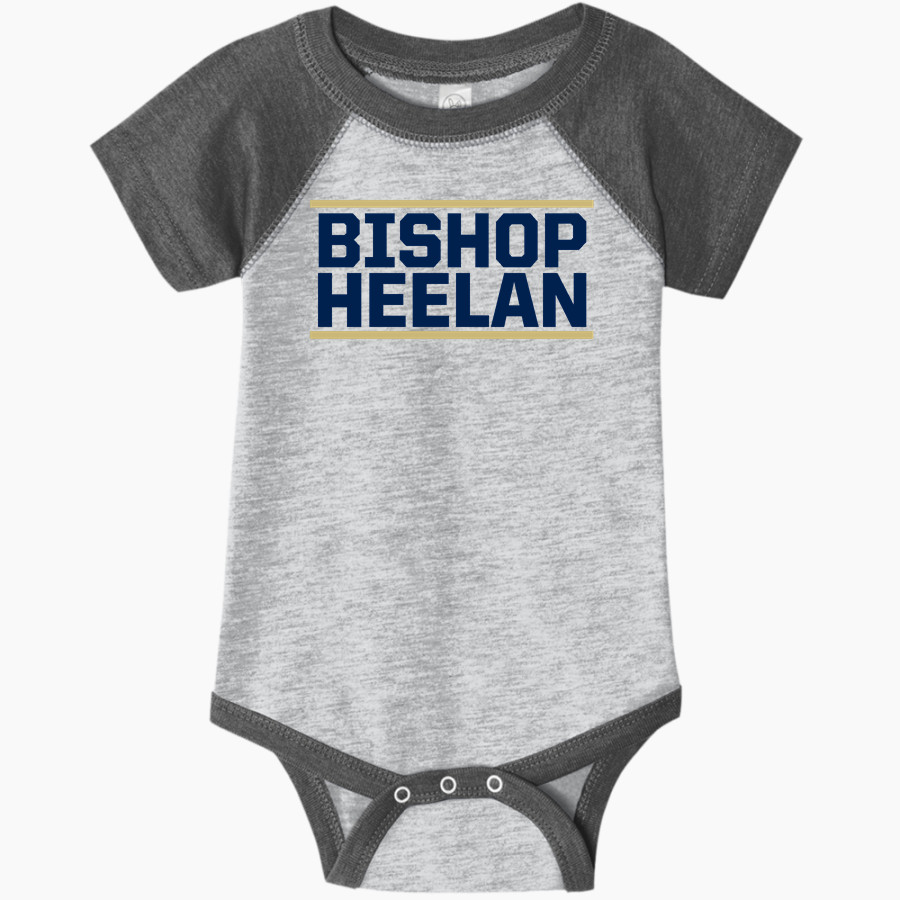 Bishop Heelan Crusaders Rabbit Skins Infant Baseball Fine Jersey Onesie
