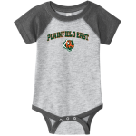 Plainfield East Bengals <span class="pdp-name-mascot">Plainfield East</span> Rabbit Skins Infant Baseball Fine Jersey Onesie Front Thumbnail