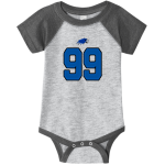 Hartwick Hawks <span class="pdp-name-mascot">Hartwick Hawks</span> Rabbit Skins Infant Baseball Fine Jersey Onesie Front Thumbnail