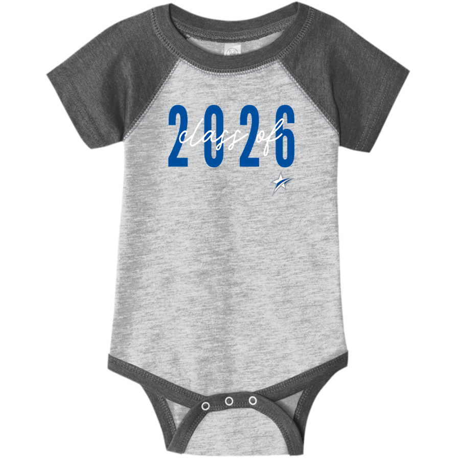 Lansing Stars <span class="pdp-name-mascot">LANSING COMMUNITY COLLEGE Stars</span> Rabbit Skins Infant Baseball Fine Jersey Onesie