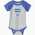 ATWATER HIGH SCHOOL FALCONS Rabbit Skins Infant Baseball Fine Jersey Onesie Front Thumbnail