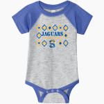 SECKMAN JAGUARS SIDELINE STORE Rabbit Skins Infant Baseball Fine Jersey Onesie Front Thumbnail