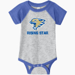 RISING STAR HIGH SCHOOL WILDCATS Rabbit Skins Infant Baseball Fine Jersey Onesie Front Thumbnail