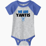 YANTIS HIGH SCHOOL OWLS <span class="pdp-name-mascot">YANTIS OWLS</span> Rabbit Skins Infant Baseball Fine Jersey Onesie Front Thumbnail