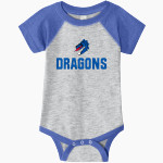 Mountainburg Dragons <span class="pdp-name-mascot">Mountainburg Dragons</span> Rabbit Skins Infant Baseball Fine Jersey Onesie Front Thumbnail