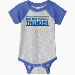 Hatton Public Thunder <span class="pdp-name-mascot">Hatton Public Thunder</span> Rabbit Skins Infant Baseball Fine Jersey Onesie Front Thumbnail