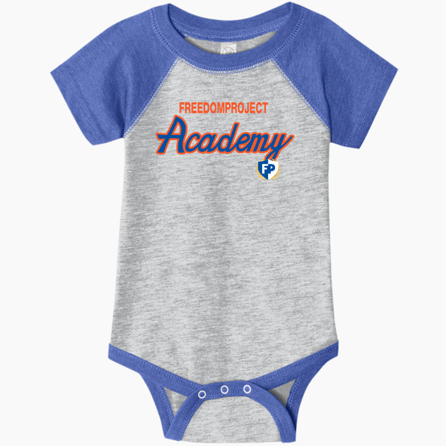 FreedomProject Academy <span class="pdp-name-mascot">FreedomProject Academy Founders</span> Rabbit Skins Infant Baseball Fine Jersey Onesie