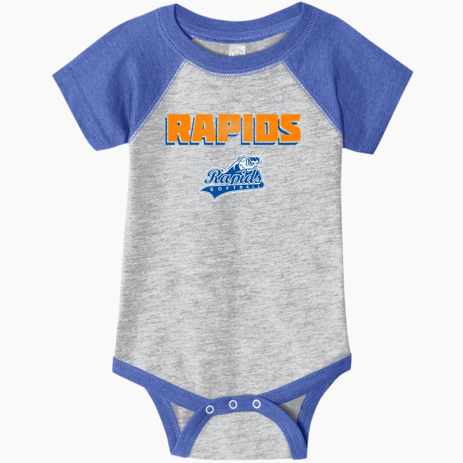 Rapids Softball Rapids Softball <span class="pdp-name-mascot">Rapids Softball</span> Rabbit Skins Infant Baseball Fine Jersey Onesie