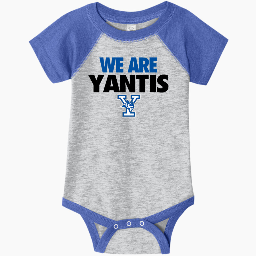 YANTIS HIGH SCHOOL OWLS <span class="pdp-name-mascot">YANTIS OWLS</span> Rabbit Skins Infant Baseball Fine Jersey Onesie