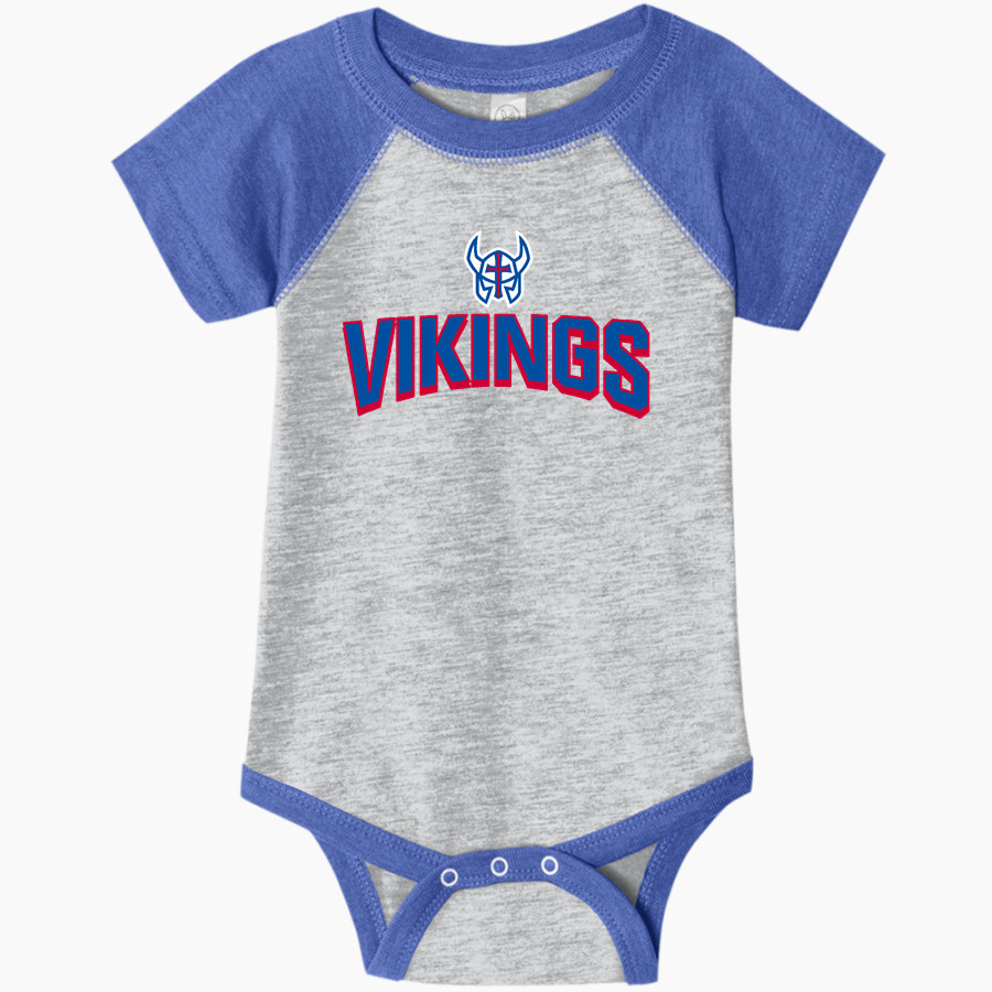 Wisconsin Lutheran Vikings <span class="pdp-name-mascot">Wisconsin Lutheran Vikings</span> Rabbit Skins Infant Baseball Fine Jersey Onesie
