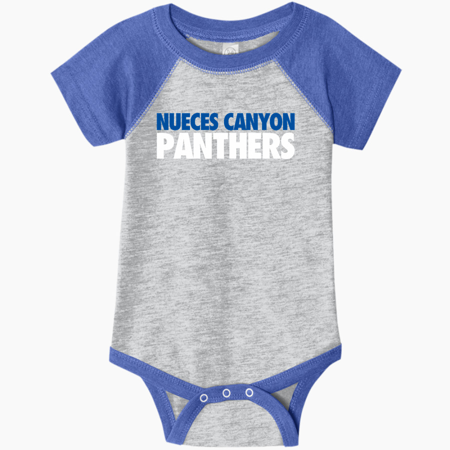 Nueces Canyon Panthers Rabbit Skins Infant Baseball Fine Jersey Onesie