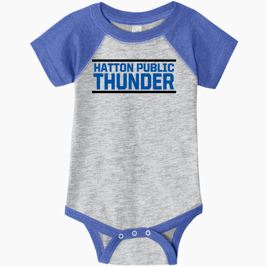 Hatton Public Thunder <span class="pdp-name-mascot">Hatton Public Thunder</span> Rabbit Skins Infant Baseball Fine Jersey Onesie
