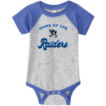 LEONARDTOWN HIGH SCHOOL RAIDERS <span class="pdp-name-mascot">LEONARDTOWN RAIDERS</span> Rabbit Skins Infant Baseball Fine Jersey Onesie Front Thumbnail