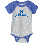 MANCOS HIGH SCHOOL BLUEJAYS <span class="pdp-name-mascot">MANCOS BLUEJAYS</span> Rabbit Skins Infant Baseball Fine Jersey Onesie Front Thumbnail