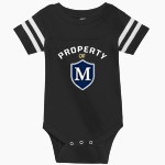 Maryville Christian Rabbit Skins Infant Football Fine Jersey Onesie Front Thumbnail