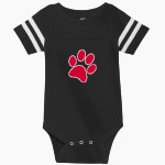 CROW HIGH SCHOOL Cougars Online Store Rabbit Skins Infant Football Fine Jersey Onesie Front Thumbnail